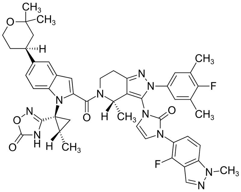 Chemical structure of orforglipron